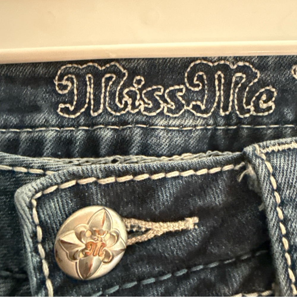 Miss Me women’s Dark Blue Bootcut Jeans - Picture 4 of 8